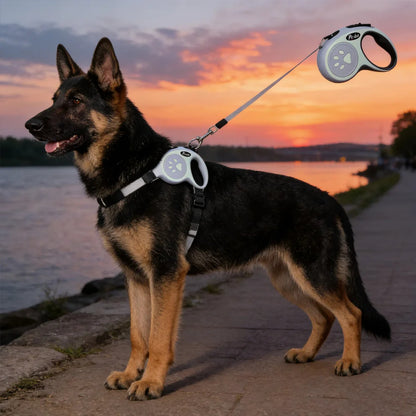 Auto Extending 5M Pet Leash, Comfortable Grip Outdoor Walking Lead for Dogs and Cats