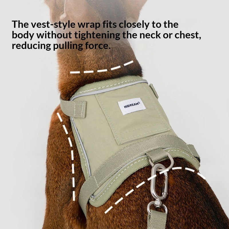 anti escape cat vest harness GPS tracker pocket reflective leash UK Happy Furry