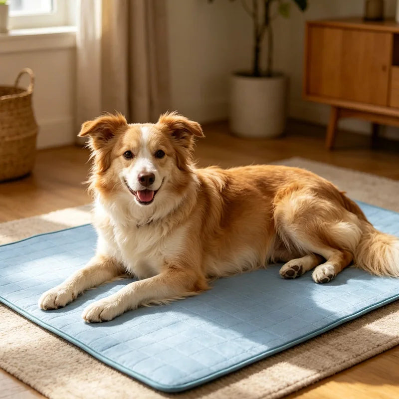 Ice Cool Upgrade Dog Cooling Mat Summer Pet Cold Bed Extra Large For Small Big Dogs Pad Breathable Pet Cold Bed