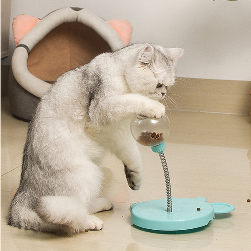 pet feeder cat toy leaking food ball tumbler puzzle dispenser UK Happy Furry