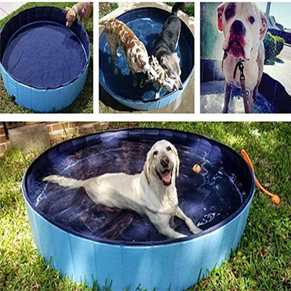 foldable large dog swimming pool pet bath summer UK Happy Furry