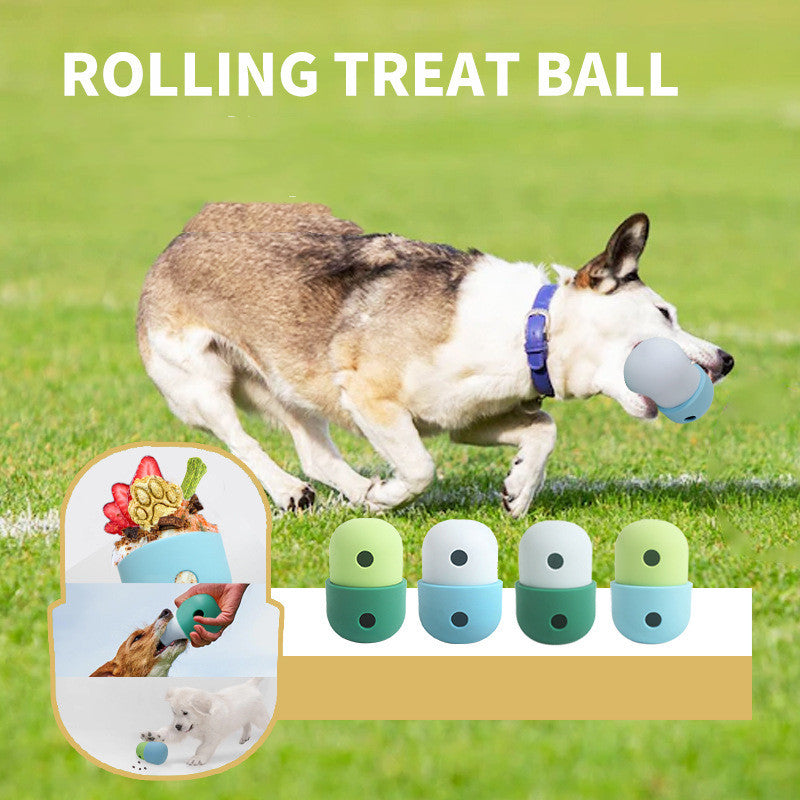 Happy Furry UK 2 in 1 Interactive Silicone Dog Treat Dispensing Toy Ball.