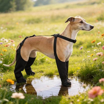 Adjustable Pet Rain Boots, Non-slip Breathable Dog Shoes with Safety Buckles for Paw Protection, Lightweight and Easy to Wear   |FREE SHIPPING