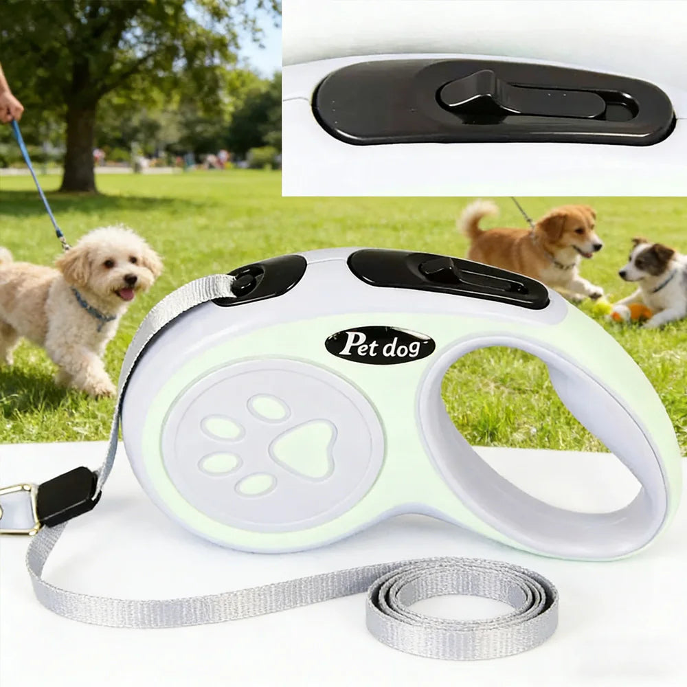Auto Extending 5M Pet Leash, Comfortable Grip Outdoor Walking Lead for Dogs and Cats