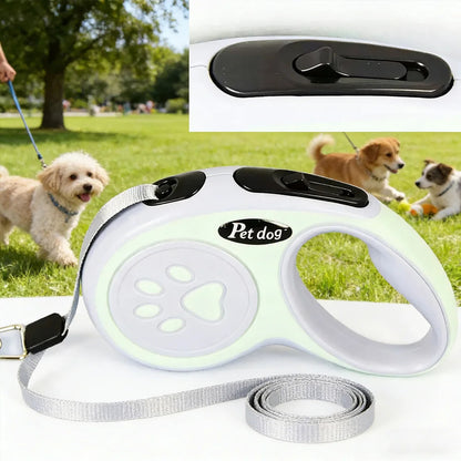 Auto Extending 5M Pet Leash, Comfortable Grip Outdoor Walking Lead for Dogs and Cats