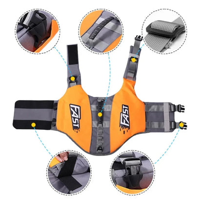 Pet Swimming Life Jacket Safety Vest for Dogs Swim Fashion Adjustable Reflective in Pool or Surfing Drifting Dog Life Vest   | FREE SHIPPING
