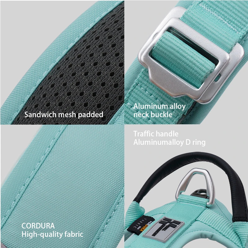 SMALL COMBINATION Pet Harness No Pull Nylon Reflective Dog Harness Adjustable Comfortable Control Walking Running accessories