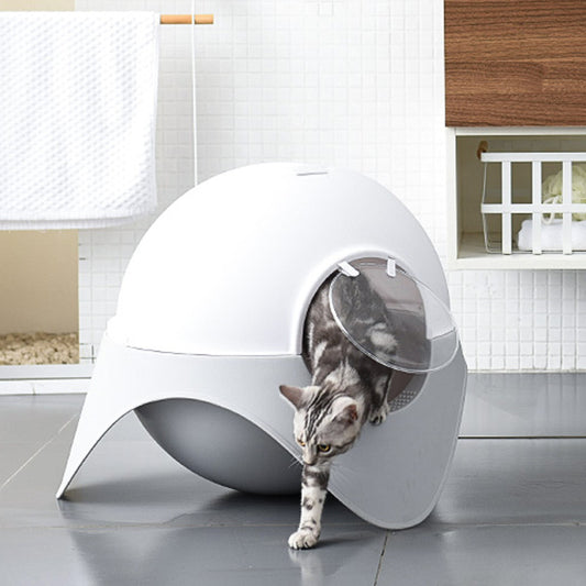 UFO snow house cat litter box large fully enclosed UK Happy Furry