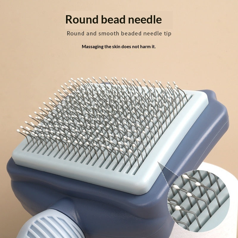key press self cleaning depilatory pet comb UK Happy Furry
