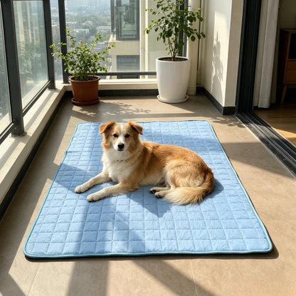 Ice Cool Upgrade Dog Cooling Mat Summer Pet Cold Bed Extra Large For Small Big Dogs Pad Breathable Pet Cold Bed