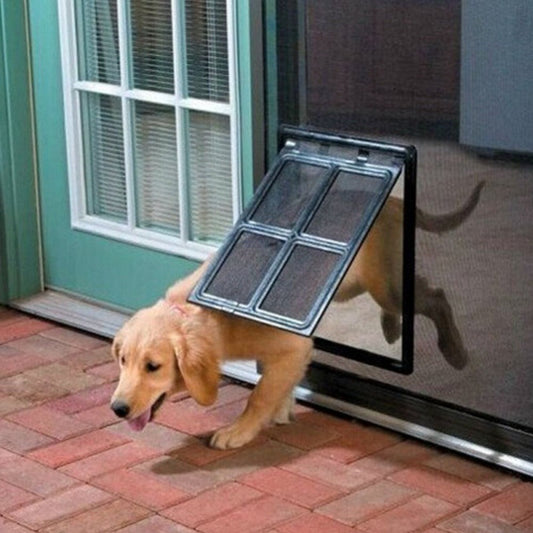 pet screen door anti mosquito free access magnetic UK Happy Furry