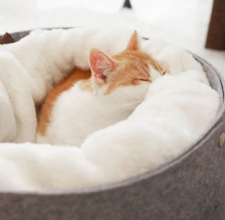 pet bed comfortable soft dogs cats UK Happy Furry