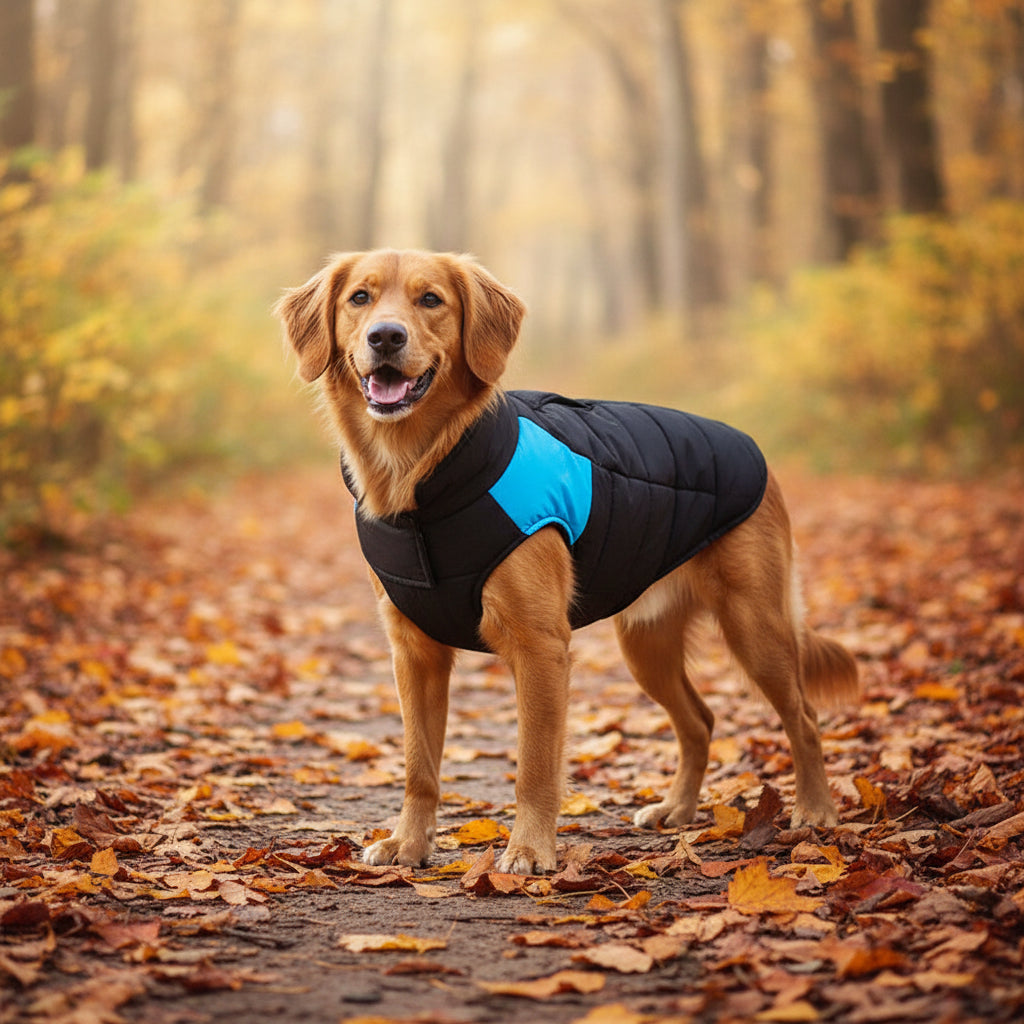 premium pet ski suit outdoor cotton dog coat vest autumn winter Happy Furry UK