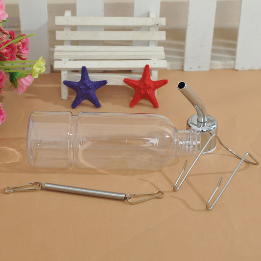 hanging water feeder bottle small animal drinking pet accessory UK Happy Furry