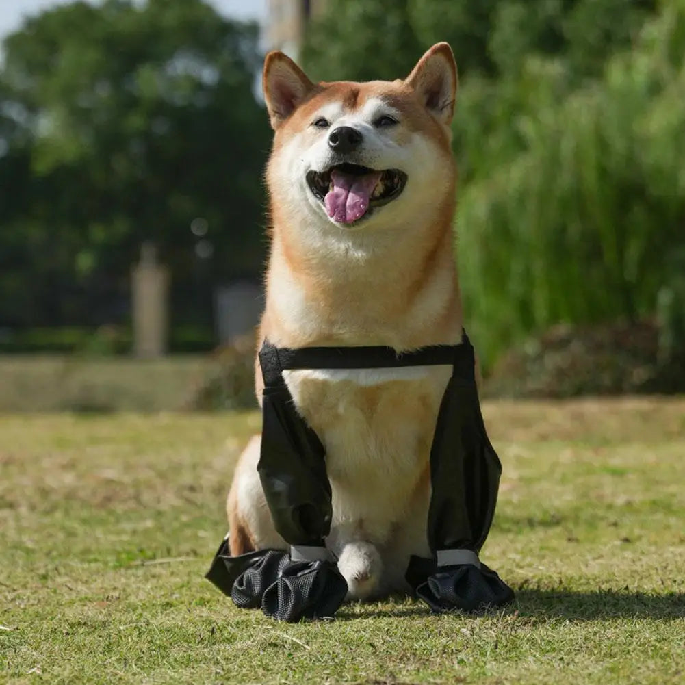 Pets Dogs Shoes Rain Boots Outdoor Waterproof Anti-Slip Boots Adjustable Soft Walking Dog Boots French Bulldog Pet Supplies ﻿   | FREE SHIPPING