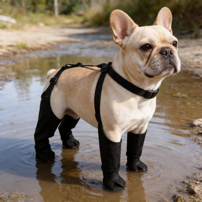 Adjustable Pet Rain Boots, Non-slip Breathable Dog Shoes with Safety Buckles for Paw Protection, Lightweight and Easy to Wear   |FREE SHIPPING