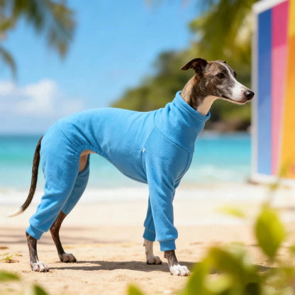1pc Blue Polar Fleece Pet Clothing for Dogs Is Warm and Comfortable, Suitable for Dogs with Smaller Neck Widths and Greyhounds