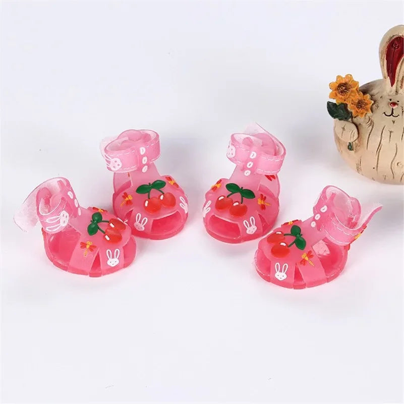 Breathable Pet Shoes Non-Slip Shoes for Small Dogs Trendy Dog Pet Summer Rain Shoes Sandals Waterproof Dog Shoes Dog Supplies   | FREE SHIPPING