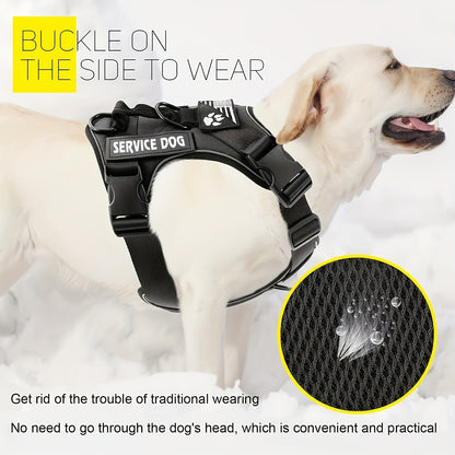 large dog tactical chest strap vest harness UK Happy Furry