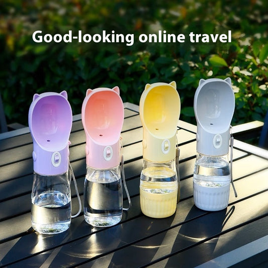 dog outing portable kettle pet cup water bottle walks UK Happy Furry