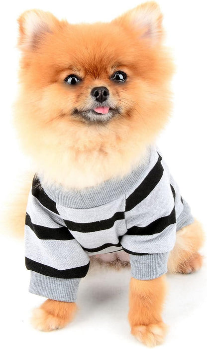 Striped Breathable Tank Top for Small & Medium Dogs