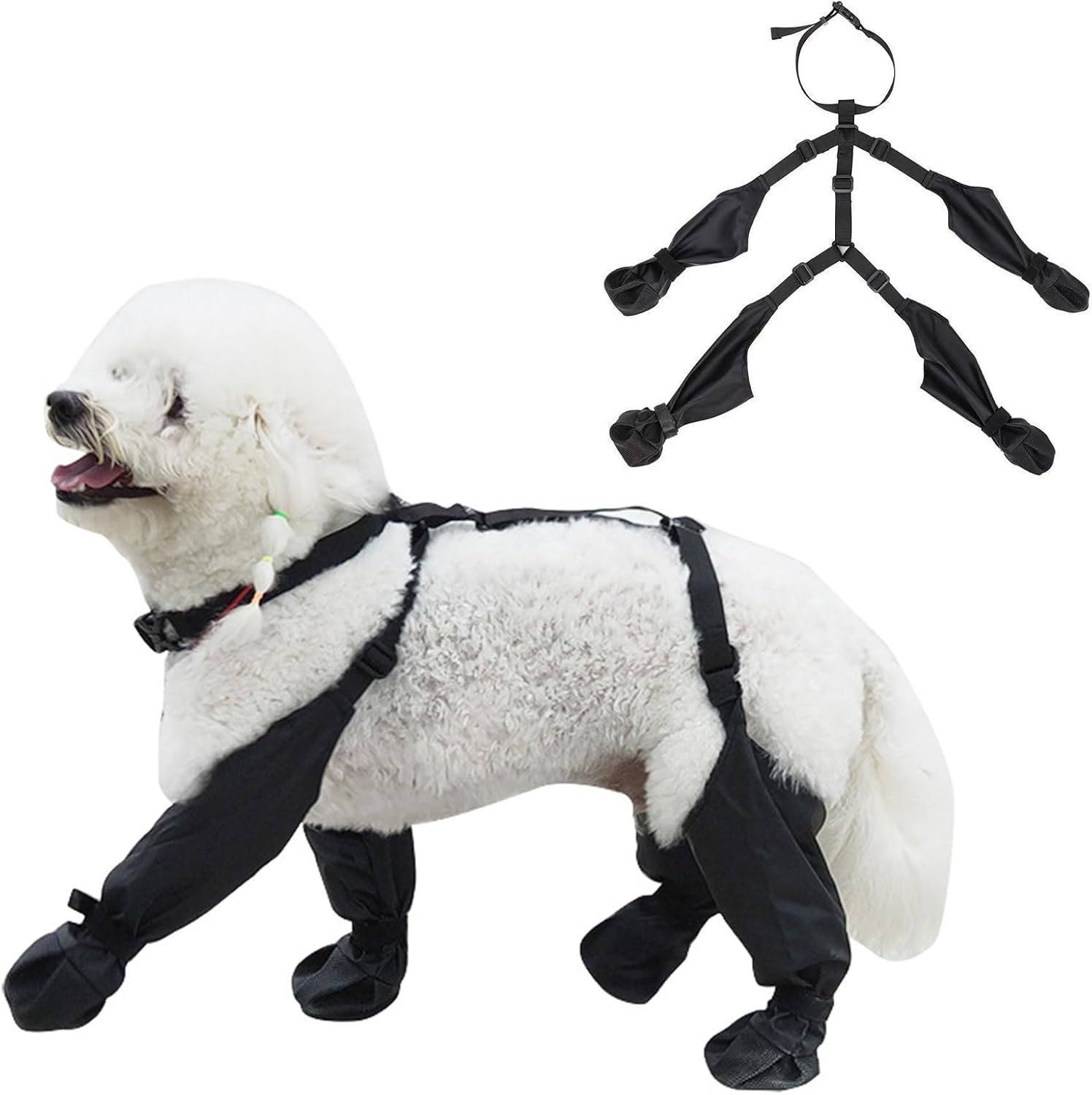 waterproof dog boots paw protector small medium dogs size S UK Happy Furry