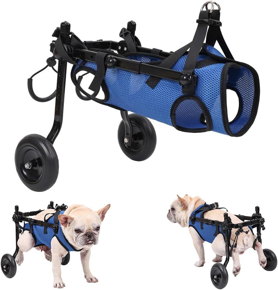 dog wheelchair size M adjustable back legs hip support small dog UK Happy Furry