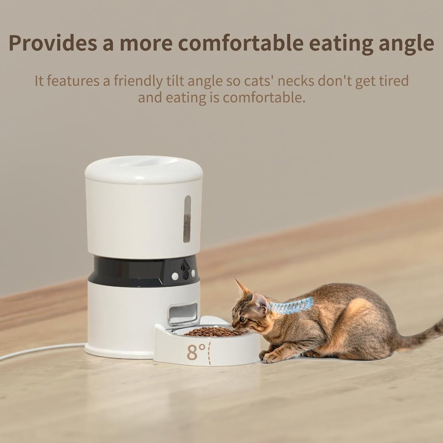 premium WiFi automatic pet feeder smart timer cat dog UK Happy Furry