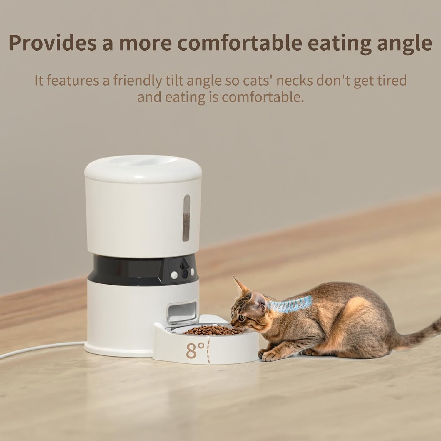 premium WiFi automatic pet feeder smart timer cat dog UK Happy Furry