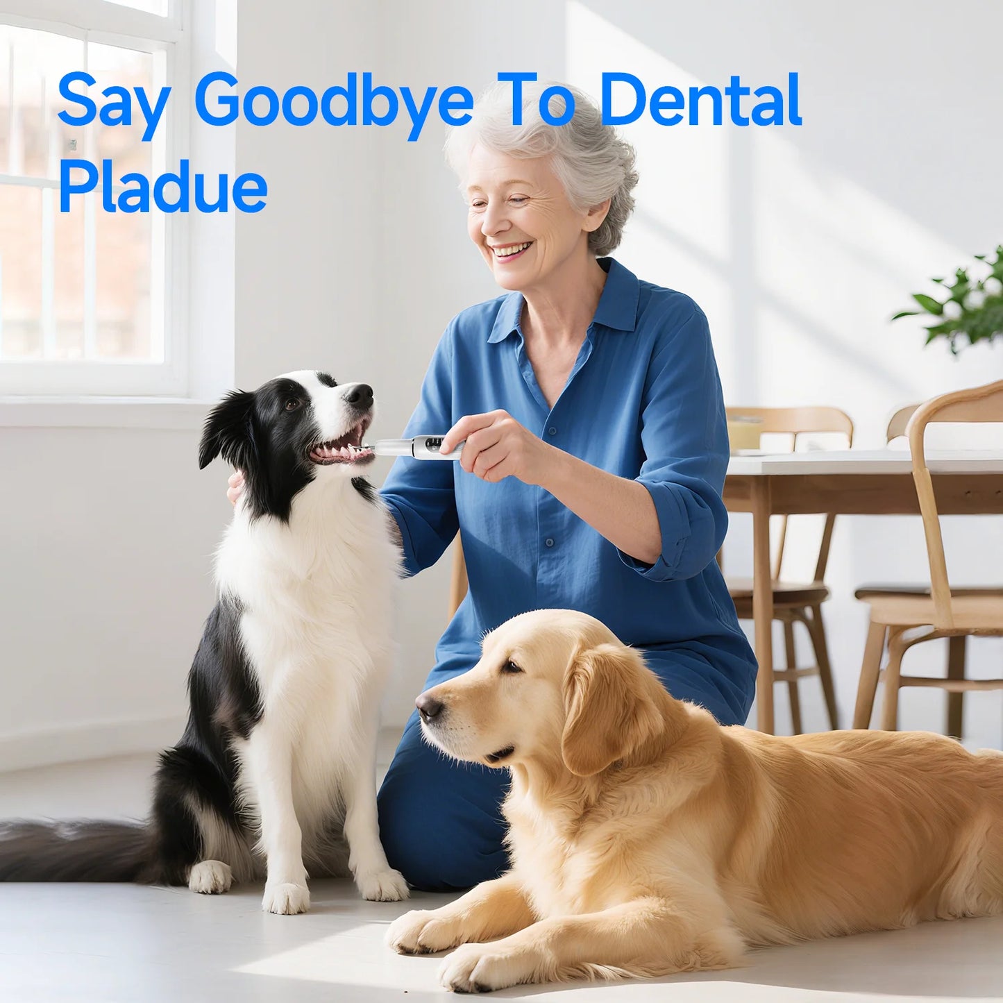 Dog Dental Cleaner For Teeth Tartar Eliminator Waterproof IPX6 Ultrasonic 5 Modes Dental Teeth Scaler For Pet Teeth Cleaning