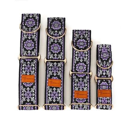 Whippet Dog Collar Adjustable Ethnic Style Martingale Greyhound Collar Beautiful Lggy Lurcher Whippet Galgo Collar Dog Supply