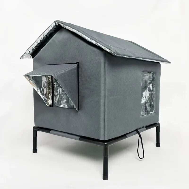 Winter Warm Cat Nest Pet Kitten Nest Insulated Thermal Insulation Outdoor Cat Shelter Stray Cat House Floor Cave Cat Tent