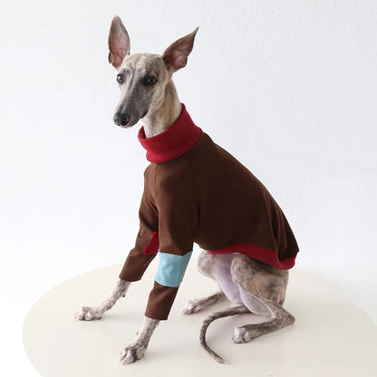 Winter Knitted Thing Dog Sweat 2-legged Slim Fit Knitted Dog Sweatshirt Long Sleeve Whippet Pajamas Warm Soft Pet Knitwear