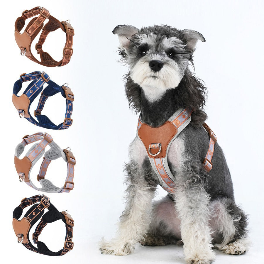 breathable reflective pet harness dogs UK Happy Furry