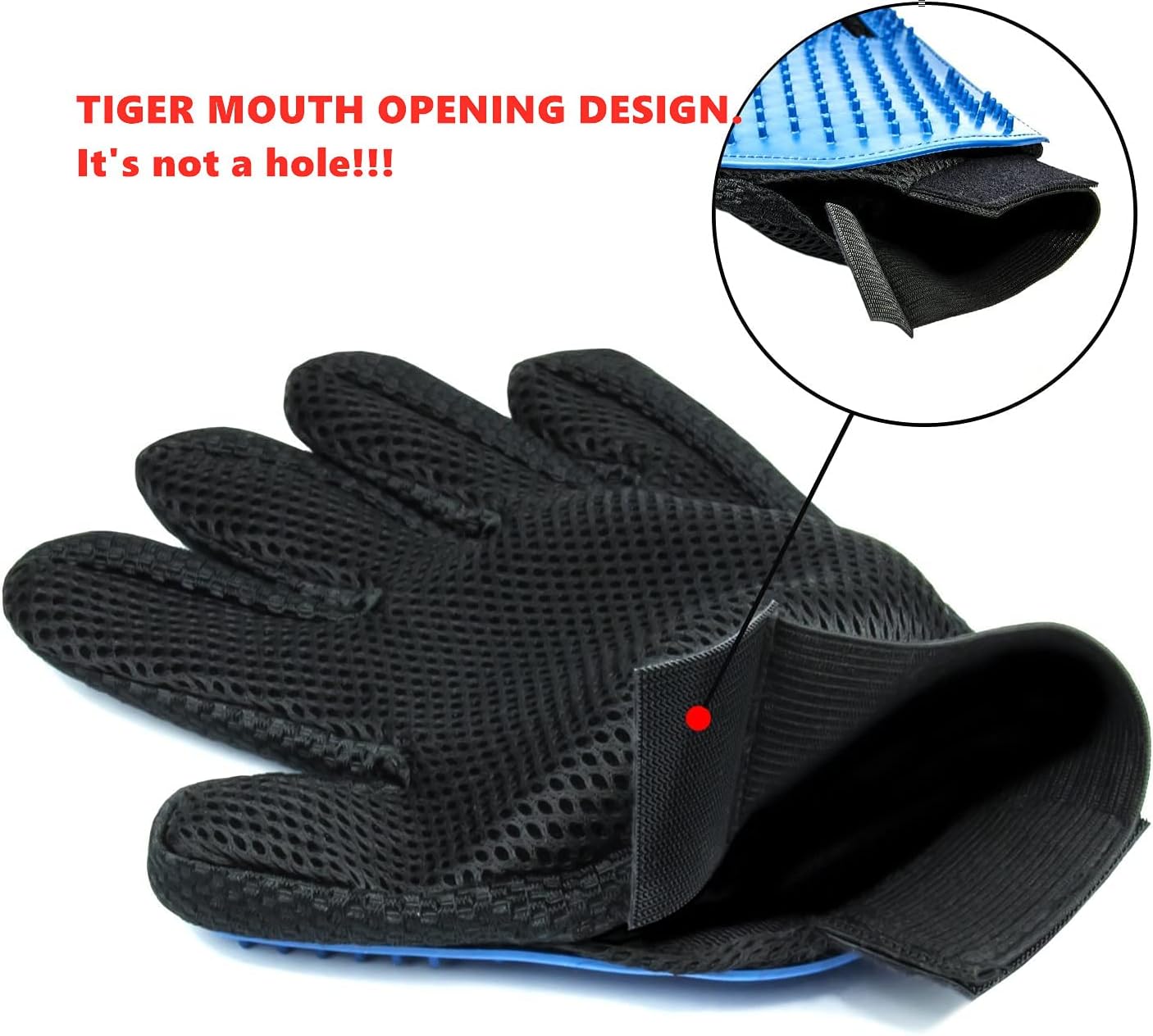 Pet Dog Cat Grooming Glove 2 Pack,[Upgraded 259 Pins] Pet Hair Remover Mitt Massage Deshedding Glove Brush with Longer Tips for Long Short Fur Dogs Cats Rabbits Horses   | FREE SHIPPING