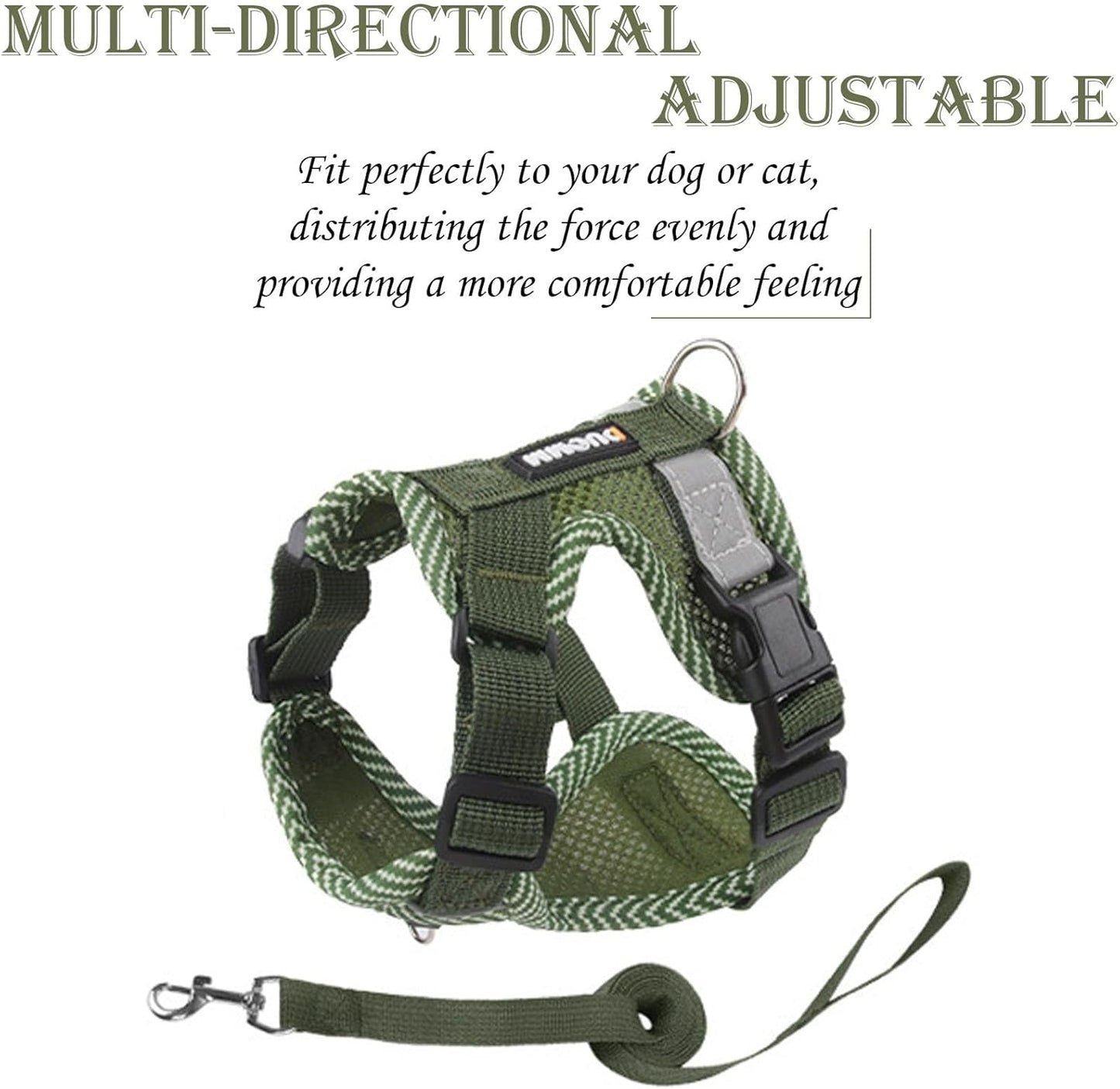 Cat Harness and Lead Set, Secure Walking Solution for Feline Companions, Comfortable Fit with Adjustable Straps, Suitable for Indoor and Outdoor Use.   | FREE SHIPPING