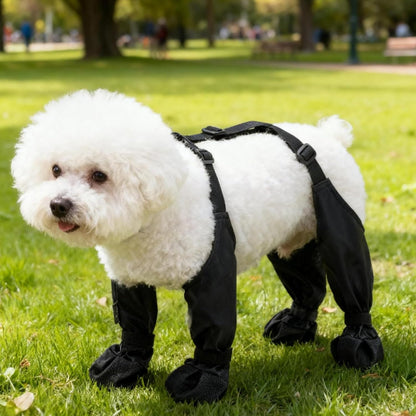 Waterproof Dog Boots,Dog Paw Protector for Small Medium Dogs,Adjustable Boots Pet Shoes for Outdoor Walking Soft Shoes Pets Paws Protector for Injured Paw Stop Licking Outdoor Walking (S)   |FREE SHIPPING