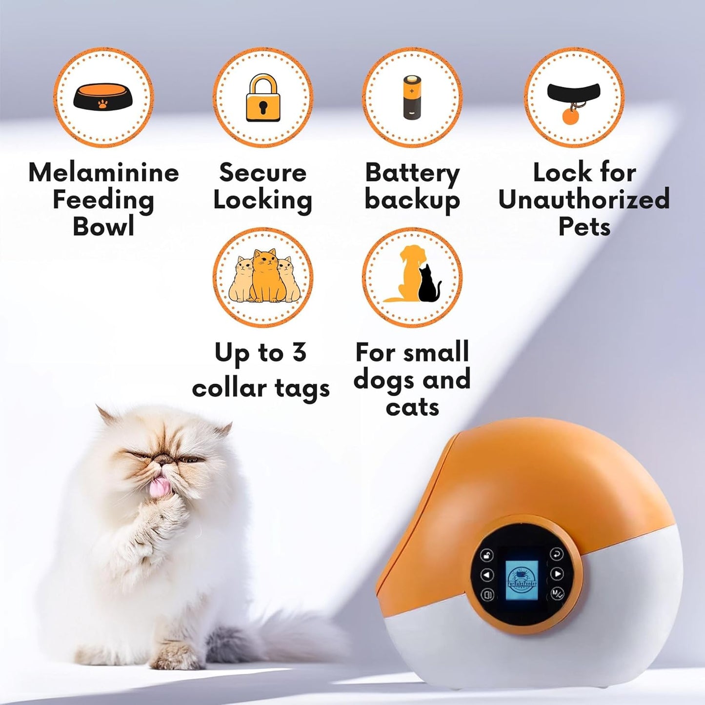 RFID automatic pet feeder