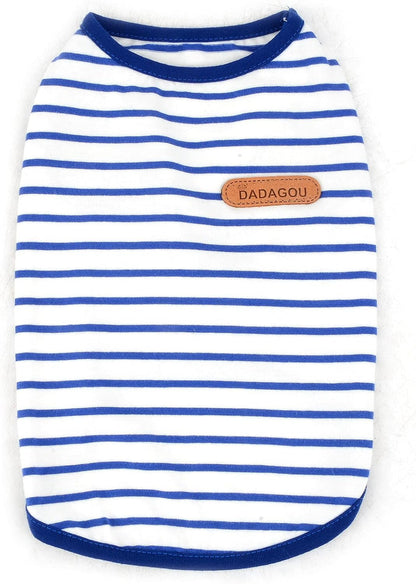 Striped Sleeveless Tank Top for Small Dogs