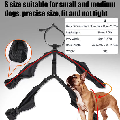 Waterproof Dog Boots,Dog Paw Protector for Small Medium Dogs,Adjustable Boots Pet Shoes for Outdoor Walking Soft Shoes Pets Paws Protector for Injured Paw Stop Licking Outdoor Walking (S)   |FREE SHIPPING