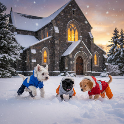 premium dog snow coat waterproof winter pet clothing Happy Furry UK