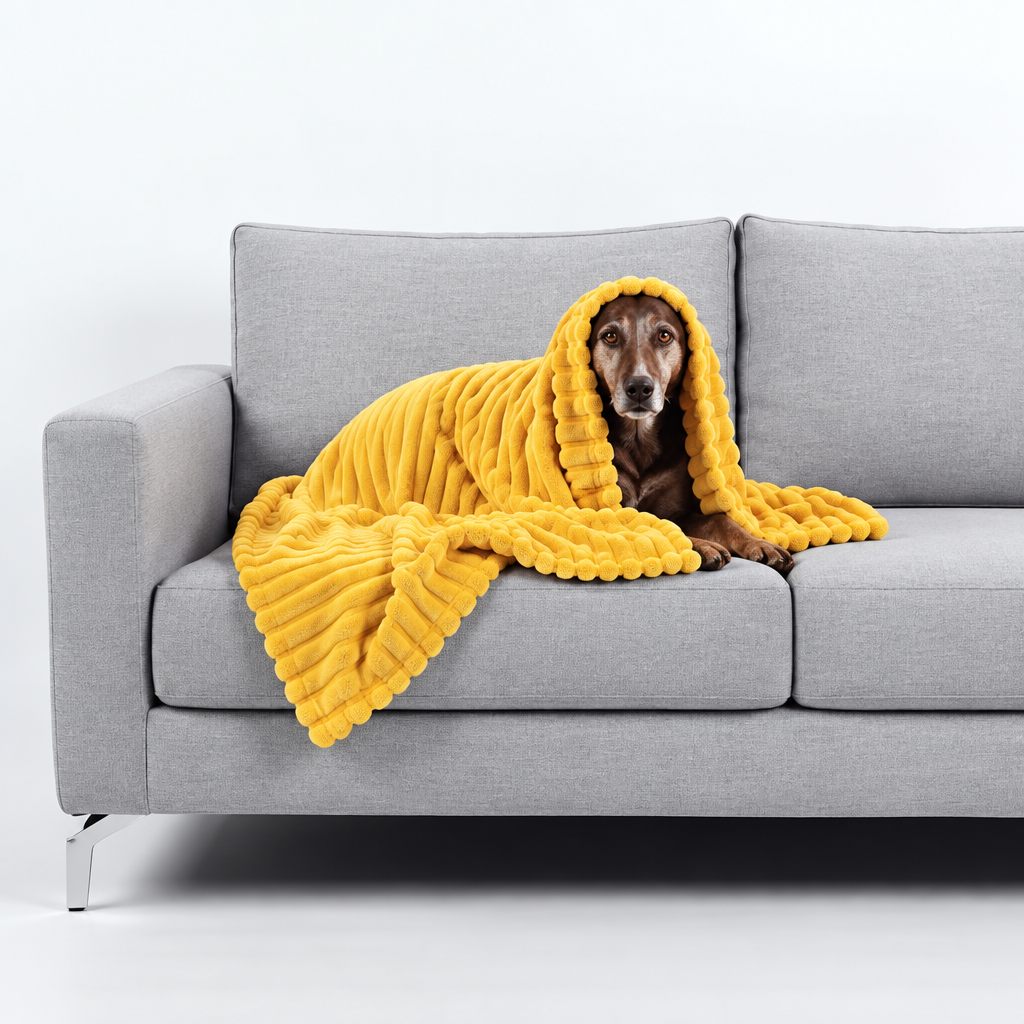  Yellow dog blanket For Dogs Comfortable Washable Furniture Protection Pet Blanket For Dog Crate For Animals Couch Sofa Bed