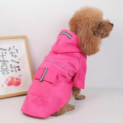 reflective waterproof snowproof dog raincoat small puppy cats UK Happy Furry