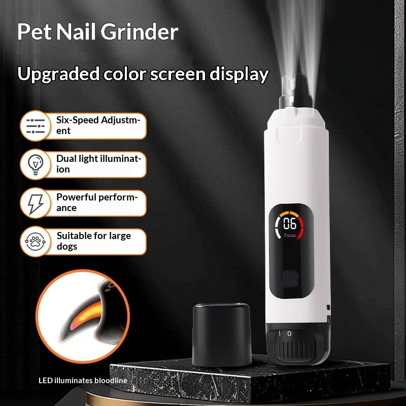 portable home electric pet nail grinder LED light UK Happy Furry
