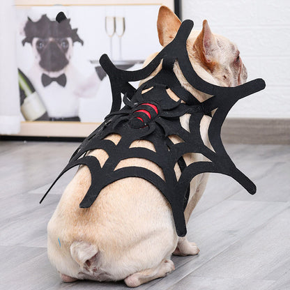 halloween spider web pet makeover cat dog costume UK Happy Furry