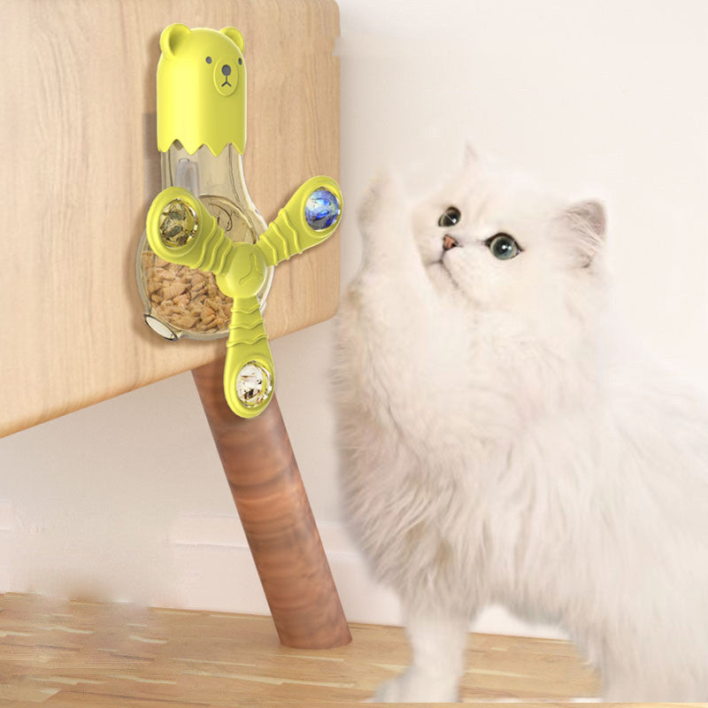pet cat toy light emitting sound rotating multi function leaker UK Happy Furry