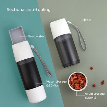 pet dog water bottle feeder bowl portable outdoor travel UK Happy Furry