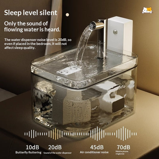 wireless sensor smart cat water fountain drinking UK Happy Furry