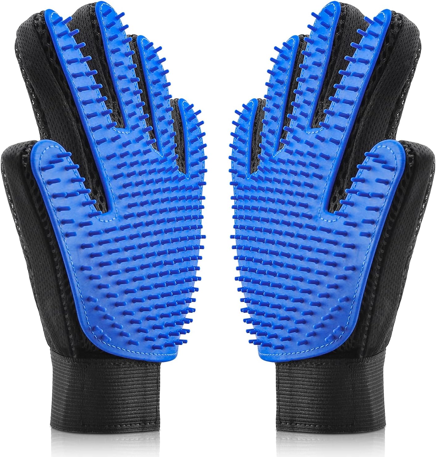 Pet Dog Cat Grooming Glove 2 Pack,[Upgraded 259 Pins] Pet Hair Remover Mitt Massage Deshedding Glove Brush with Longer Tips for Long Short Fur Dogs Cats Rabbits Horses   | FREE SHIPPING