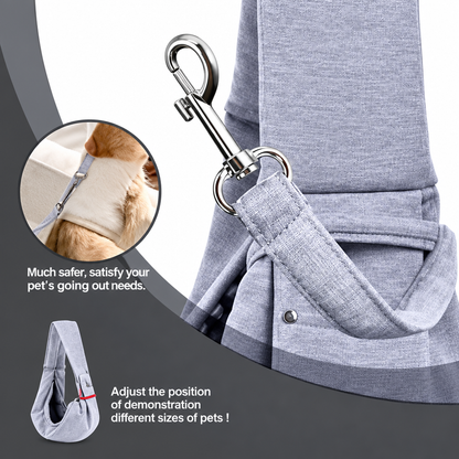 Cotton Comfortable Dog Bag Pet Out Crossbody Shoulder Bag Outdoor Travel Portable Cat Puppy Sling Bag Pet Carrying Supplies